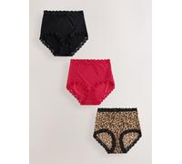 next Culottes en microfibre et dentelle 3 Pack Imprimé animal FR 44 (EU 42)