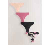 Next Culottes menstruelles à flux léger Invisible 4 Pack Noir FR 46 (EU 44)