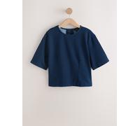 Next Dark Blue Denim Jersey Short Sleeve T-Shirt