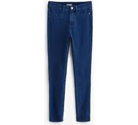 Next Dark Blue Fly Fasten Jersey Denim Leggings