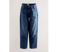Next Dark Blue Maternity Barrel Denim Jeans