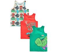 NEXT Débardeur 100% coton Marvel, lot de 3 Multi-couleurs 3-4 Ans
