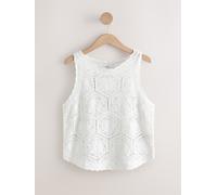 Next Débardeur fleuri en tricot crocheté pâle L Regular (FR 46-48)
