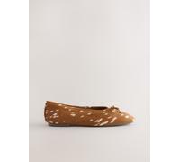 Next Deer Print Forever Comfort High Cut Ballet Shoes Deer Print EU 38.5 (UK 5.5)