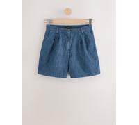 Next Denim Dark Blue N. Premium Tailored Pintuck Shorts Denim Dark Blue EU 40 Tall (UK 12 T)