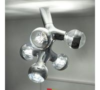 less `n` more Next DNA WL-Double-5 Decken-/Wandleuchte, chrome