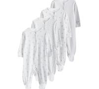 NEXT Dors-bien 100% coton à motif animal pour bébé, lot de 4 Blanc 3 Mois