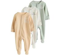 NEXT Dors-Bien à Zip Double Sens bébé, Lot de 3 Mint Green 9 Mois