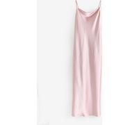 Next Dusky Pink Satin Cowl Neck Wedding Guest Bridesmaid Maxi Dress Dusky Pink EU 44 (UK 16)