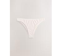 Next Ecru Crochet High Leg Bikini Bottoms