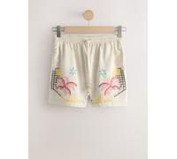 Next Ecru Cross Stitch Detail Shorts Ecru EU 42 (UK 14)