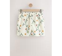 Next Ecru Cross Stitch Floral Mini Shorts Ecru EU 36 Regular (UK 8)