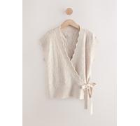 Next Ecru Knitted Wrap Tank