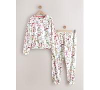 Next Ecru/Pink Bunny Long Sleeve Pyjamas