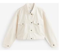 Next Ecru Print Cropped 100% Cotton Jacket