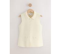 Next Ecru Smart Button Up Knitted Waistcoat