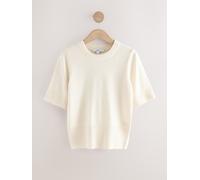 Next Ecru Supersoft Short Sleeve Knitted Top