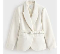 Next Ecru Tabitha Simmons X NEXT Boucle Belted Blazer