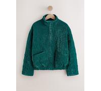 Next Emerald Green Velvet Quilted Jacket