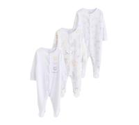 NEXT Ensemble de 3 pyjamas pour bébé nouveau-né, White Safari, 56