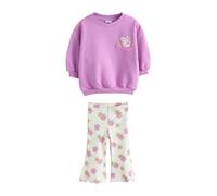NEXT Ensemble de sweat-shirt et legging pour fille, Peppa Pig violet, 86-92