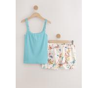 next Ensemble pyjama court avec gilet côtelé bleu FR 42 (EU 40)