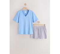 Next Ensemble pyjama short bleu M Petite (FR 42-44)