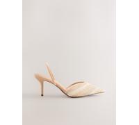 Next Escarpins à bride arrière 'Forever Comfort' nude / transparent / blanc, Taille 43
