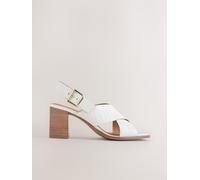 next Escarpins à talons carrés croisés Forever Comfort crème EU 42 (UK 8)