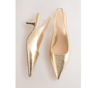 next Escarpins bas à bride arrière incurvée Forever Comfort doré EU 38.5 (UK 5.5)