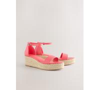 Next Espadrilles Flatform à bout rond Sandales Compensées