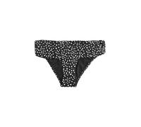 NEXT Femme Bas de Bikini roulé Black/Cream Spot 42