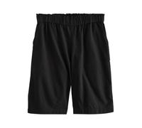NEXT Femme Bermuda 100% Coton | Taille élastique, Coupe standard, Taille mi-haute, Fermeture boutonnée