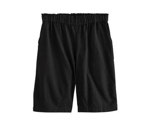 NEXT Femme Bermuda 100% Coton | Taille élastique, Coupe standard, Taille mi-haute, Fermeture boutonnée