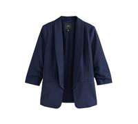 NEXT Femme Blazer décontracté à Manches froncées Bleu Marine 42