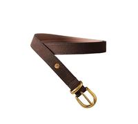 NEXT Femme Ceinture haut de gamme en cuir fabriquée en Italie Marron chocolat S