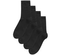 NEXT Femme Chaussettes en modal, 4 paires Noir one size