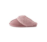 NEXT Femme Chaussons mules en daim doublés de fausse fourrure | Ce modèle arbore une coupe plus ajustée que les modèles traditionnels