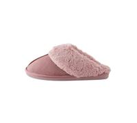NEXT Femme Chaussons mules en daim doublés de fausse fourrure Mink Pink X-Large