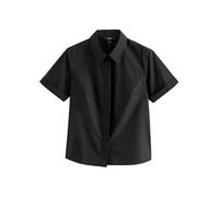 Next Femme Chemise à Manches Courtes avec col Noir 46