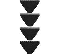NEXT Femme Culotte échancrée avec Logo, Lot de 4 Noir 44