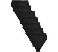 Next Femme Culotte échancrée Confortable à Taille Haute Effet Invisible, Lot de 7 Noir 42