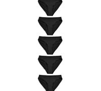 NEXT Femme Culotte échancrée en Microfibre, Lot de 5 Noir 36