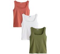 NEXT Femme Débardeur à encolure carrée, lot de 3