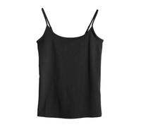 NEXT Femme Débardeur à Fines Bretelles Noir 8 - Regular Fit