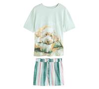 NEXT Femme Ensemble Pyjama Short Blue Charlie The Cockapoo L