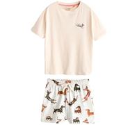 NEXT Femme Ensemble Pyjama Short Ecru Dachshund XL