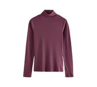 NEXT Femme Haut côtelé à Manches Longues et col roulé Rouge Bordeaux M