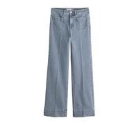 NEXT Femme Jean Large avec Poche plaquée Gris 38