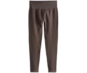 NEXT Femme Legging côtelé à Taille Haute sans Coutures Marron Chocolat M